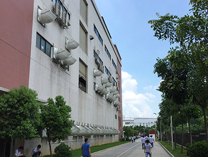 精密五金電子廠廣東長(zhǎng)盈環(huán)?？照{(diào)安裝案例