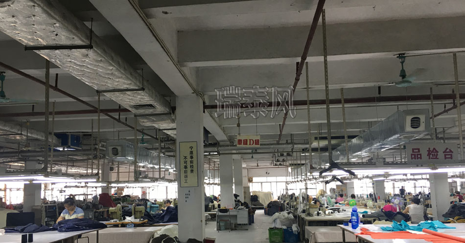 服裝、制衣、皮革廠降溫方案